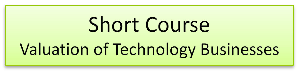 Valuation of Technology Business Course